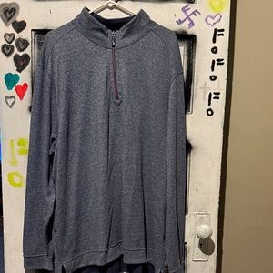 Tommy Bahama Men's Charcoal Zip-Up Sweater